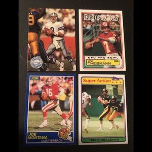 NFL QUARTERBACKS, FOUR CARDS, GREATEST